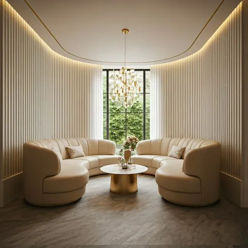 Clinic lounge area with natural light